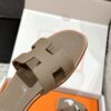 Hermès Oran H Sandals – Etoupe Epsom Leather