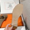 Hermès Oran H Sandals – Etoupe Epsom Leather