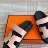 New Hermes Womens Chypre Rose Cancan Sandals