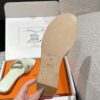 NEW HERMÈS white Brume Epsom Oran Sandals