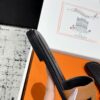 Hermès Oran Sandal Naturel Black Brown