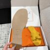 NEW HERMÈS Jaune Topaze Epsom Calfskin Oran Sandals
