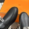 Hermes  Epsom Womens Destin Loafer  Black