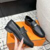 Hermes  Epsom Womens Destin Loafer  Black