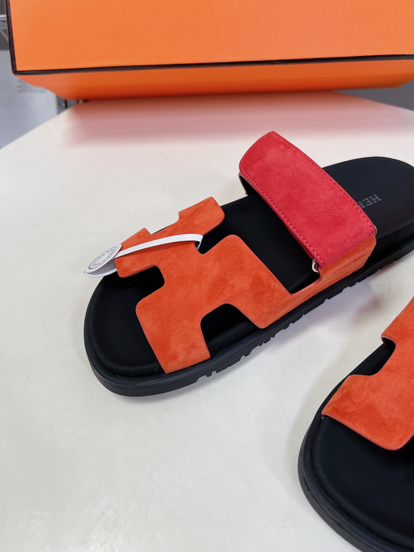 Hermes  Suede Goatskin Womens Chypre SandalsRose Bois De Santal Rouge De Turin Sold Out