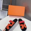 Hermes  Suede Goatskin Womens Chypre SandalsRose Bois De Santal Rouge De Turin Sold Out