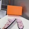 Hermes sandals Chypre Rose Porcelain Suede Size