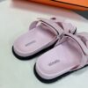 Hermes sandals Chypre Rose Porcelain Suede Size