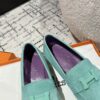 Hermès Hermes Paris loafers Vert Embrun Light blue Turquoise