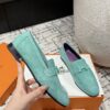 Hermès Hermes Paris loafers Vert Embrun Light blue Turquoise