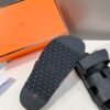 HERMÈS Black Calfskin Women’s Chypre Sandals
