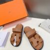 NEW in Box HERMÈS Naturel Calfskin Women's CHYPRE Sandals** CHOOSE YOUR SIZE