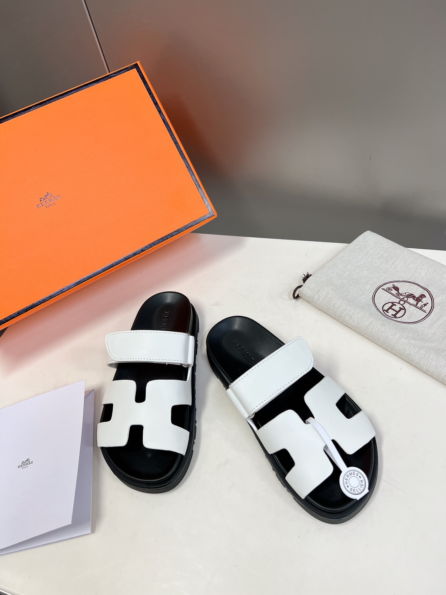 Hermès Women’s Hermès Blanc Chypre Sandal White Size