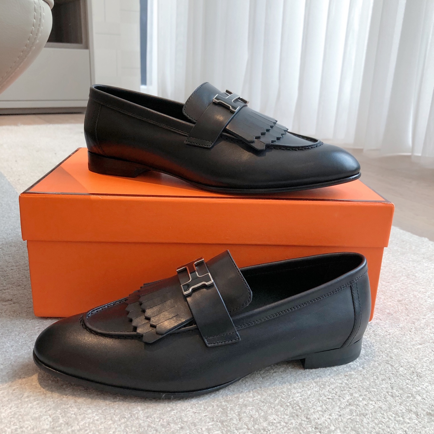 Hermes Women's Royal Loafers Leather