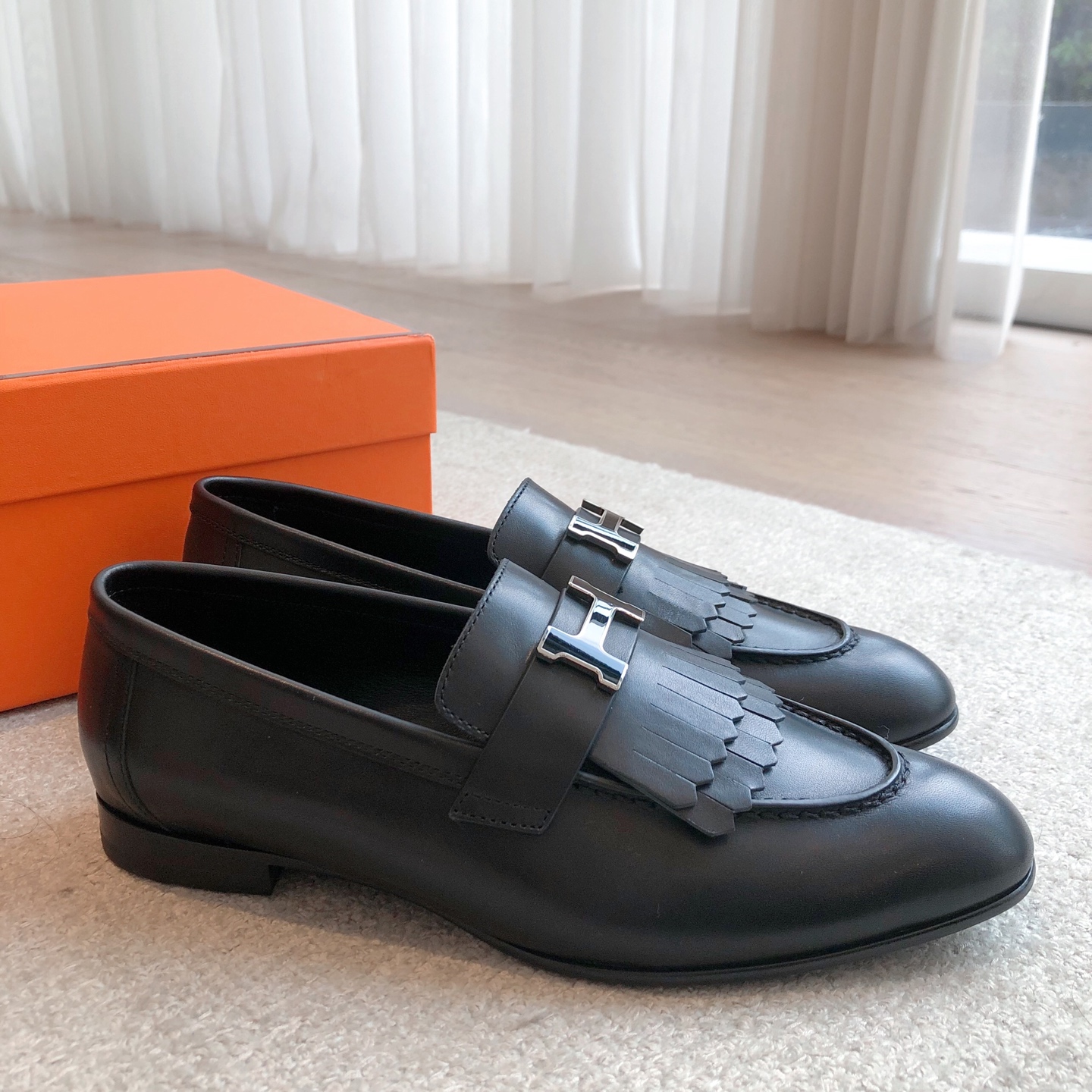 Hermes Women's Royal Loafers Leather