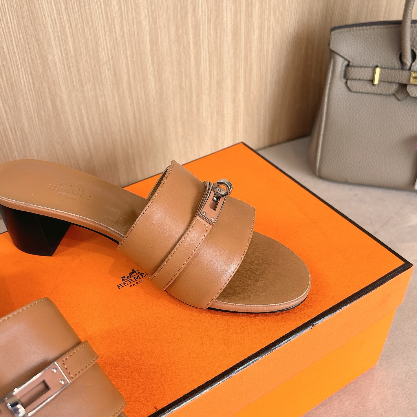 Hermès Women’s Gigi 50 Sandal “Naturel” Brown