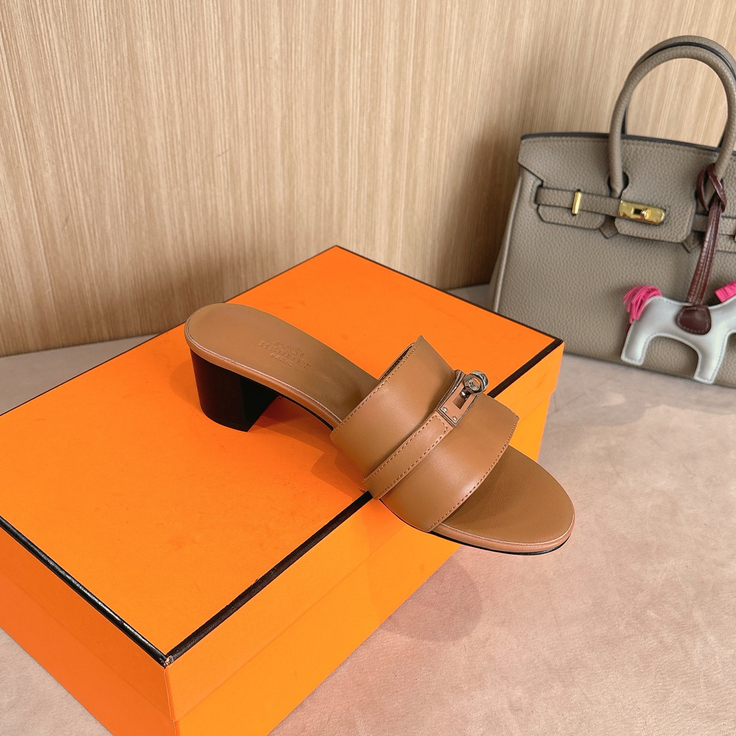 Hermès Women’s Gigi 50 Sandal “Naturel” Brown