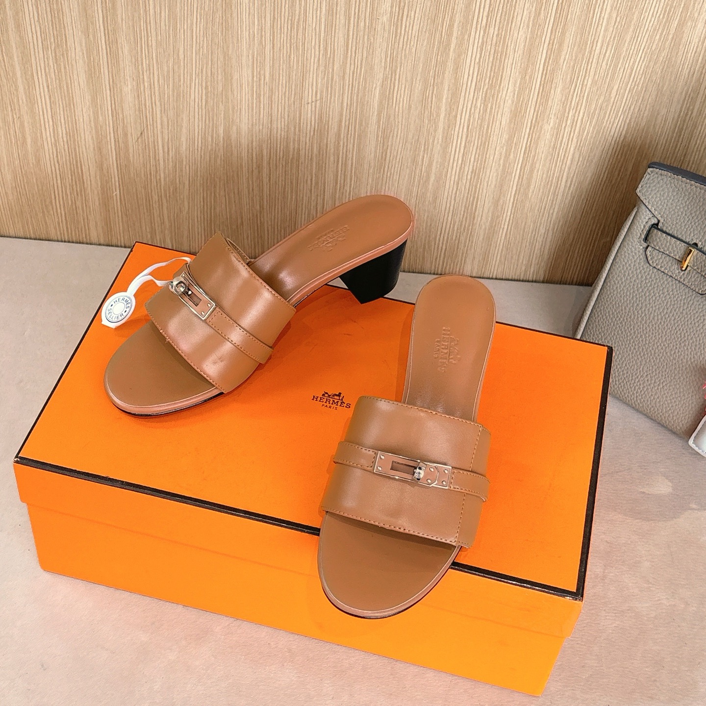 Hermès Women’s Gigi 50 Sandal “Naturel” Brown