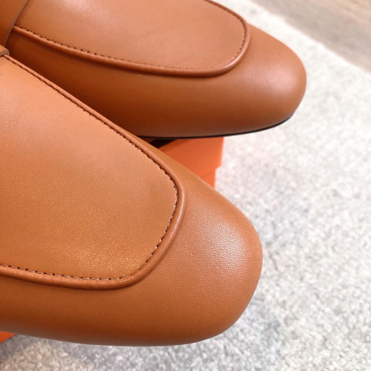 HERMES 0319 Hermes Calfskin Oz Mules Palissandre Sold Out